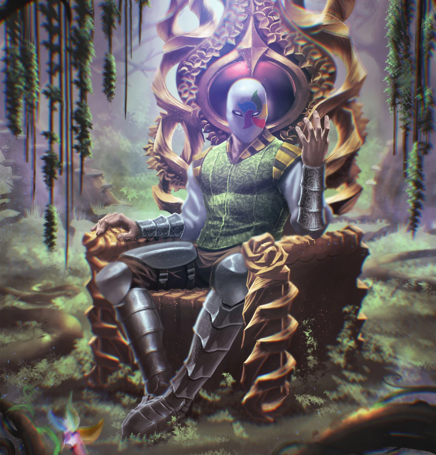 Dreamers Throne Book 1 - Garrett sitting in throne